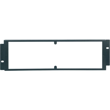 3-unit 19'protection/safety rack panel with metal body and plexiglas inspection window.