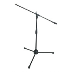 Low-level microphone stand with boom, tripod nylon base. 2