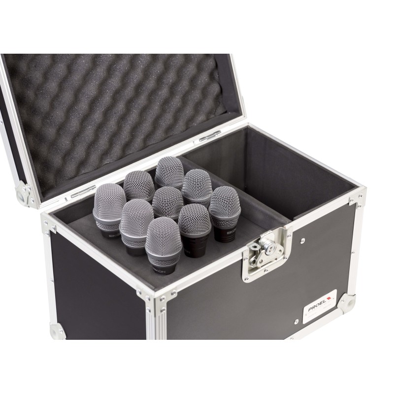New practical cases for 9 microphones, made by 5-Ply, phenolic- bond marine plywood.