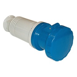 Presa volante 63A/2P +T 250V. H6 IP67 (CE 73/23). 2