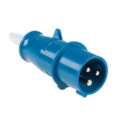 Spina volante 32A - 2P+T - 230V~ - IP44 - h6 (CE 73/23).  2