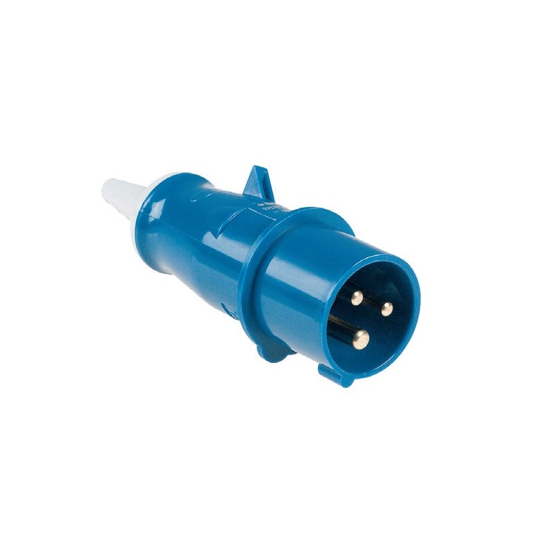 Spina volante 32A - 2P+T - 230V~ - IP44 - h6 (CE 73/23). 
