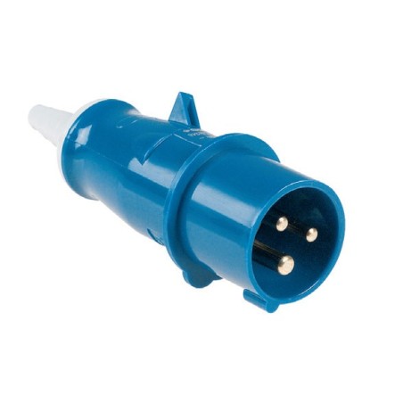 Spina volante 32A - 2P+T - 230V~ - IP44 - h6 (CE 73/23). 