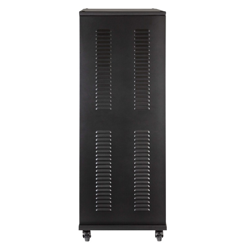 Suporte rack profissional padrão de 19" - 24U - com estrutura em aço.