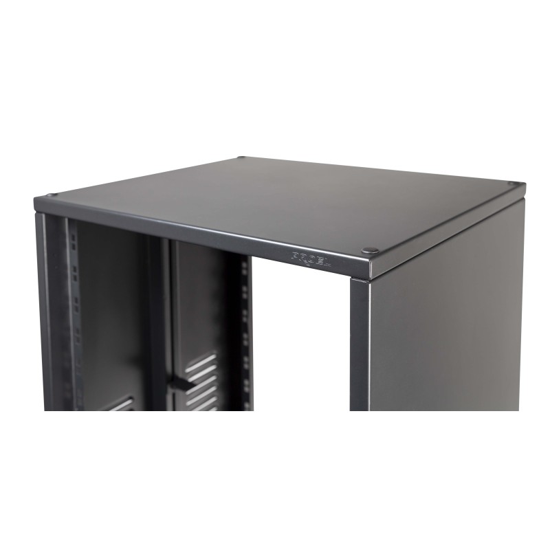 Suporte rack profissional padrão de 19" - 24U - com estrutura em aço.