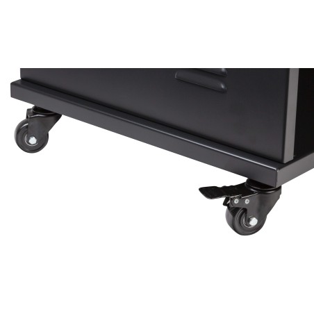 Suporte rack profissional padrão de 19" - 24U - com estrutura em aço.