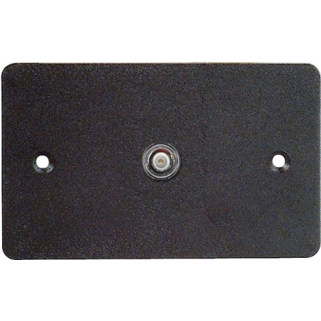 Wall plate, 70x114 mm.- 1 HOLE FOR BNC.