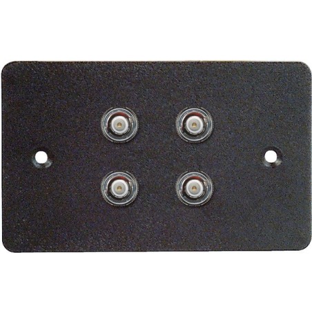 Placca da muro 70x114 mm.- 4 FORI PER BNC.