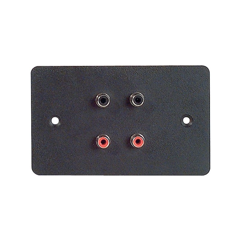 Placca da muro 70x114 mm.- 4 FORI PER RCA.