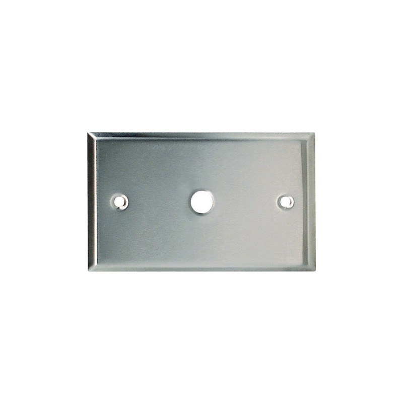 Placca da muro 70x114 mm.- 1 FORO PER RCA.