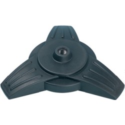 Star-shaped mini-tripod metal base with anti-vibration/ feedback rubber coating. 2