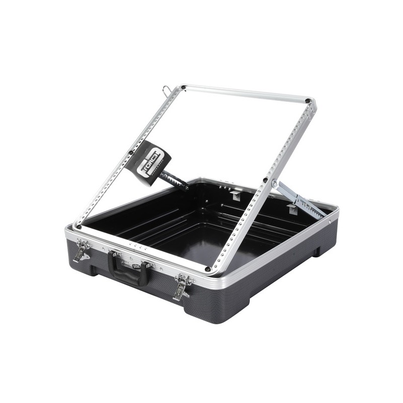 19' Professional rack case for 12U mixer with 'pop-up' ratchet adjustable system