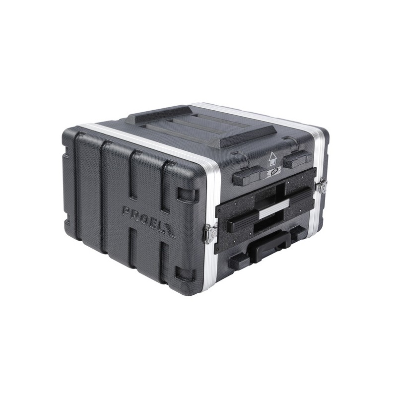 Estojo de rack 19' - 6U - realizado em polietileno 'FORCE'.