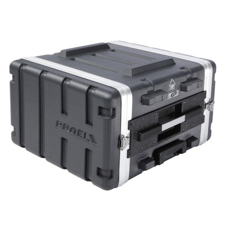 Estojo de rack 19' - 6U - realizado em polietileno 'FORCE'.