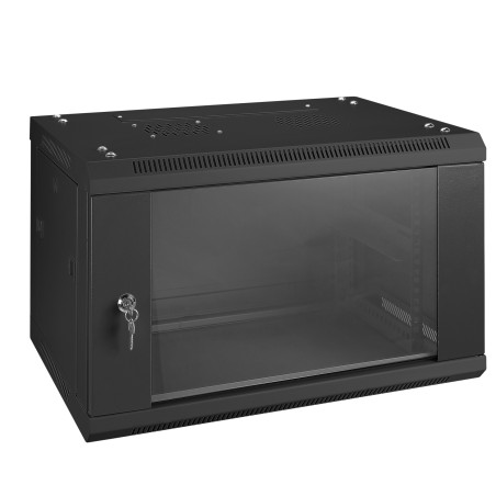 Armário modular de parede com 6 unidades rack de 19"
