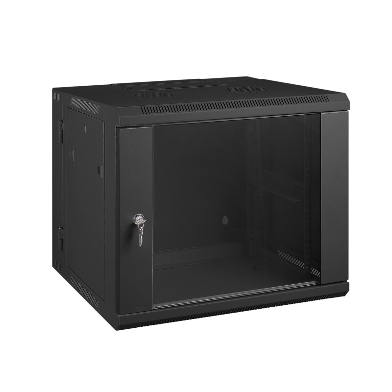 Armário modular de parede com 9 unidades rack de 19". Abertura dupla.