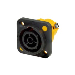 Presa da pannello NEUTRIK “powerCON TRUE1” di potenza 20A con contatti terminali a vite. 2