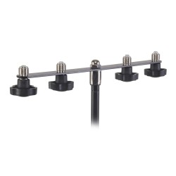 Steel bar with connection for 4 microphone holders. 2