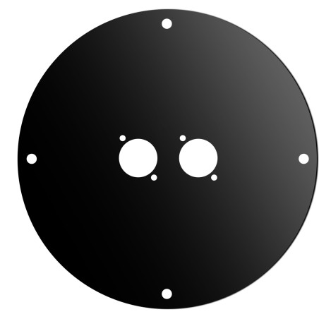 Front disc made of black painted steel for AV190/AV195.