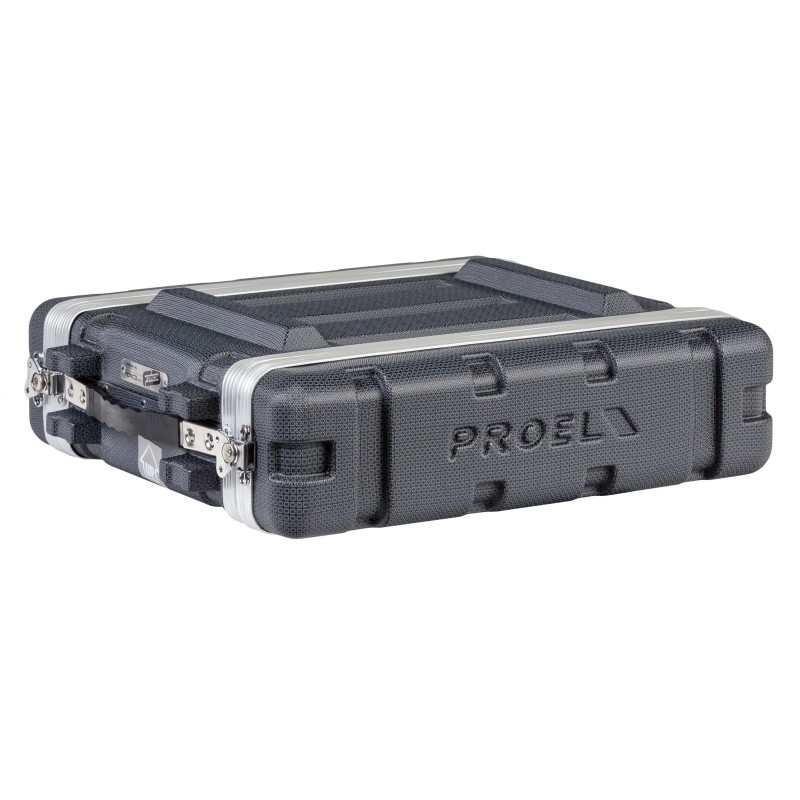 19' rack case - 2U - made of 'FORCE Polyethylene'. Inner rackable depth: 307 mm