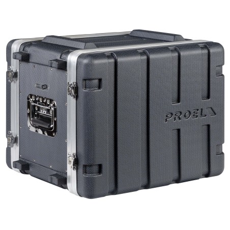 Estojo de rack 19' - 8U - realizado em polietileno 'FORCE'. Profundidade interior útil: 307 mm