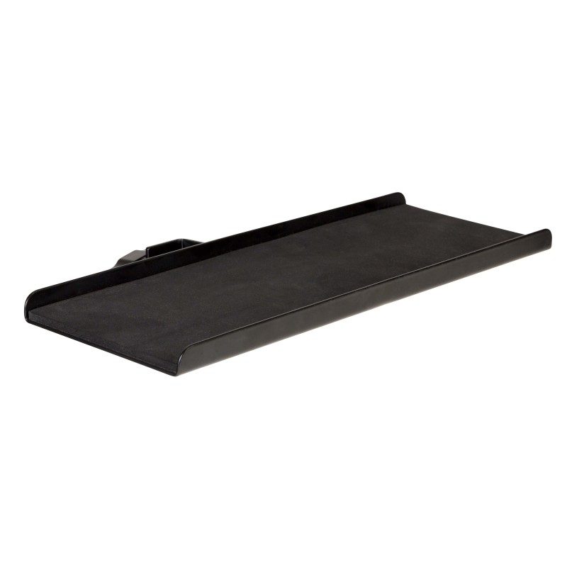 Rectangular steel tray. Available in matte black finish.