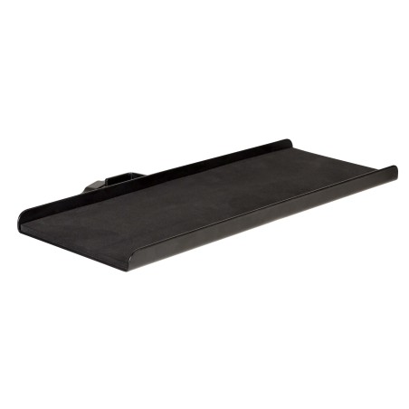Rectangular steel tray. Available in matte black finish.
