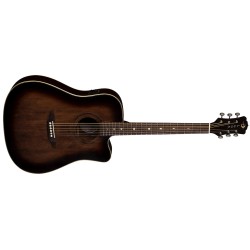 LUNA ART VINTAGE DREADNOUGHT CUTAWAY A/E SOLID TOP 2
