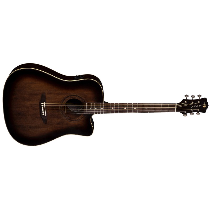 LUNA ART VINTAGE DREADNOUGHT CUTAWAY A/E SOLID TOP