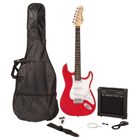 ENCORE E60 BLASTER ELECTRIC GUITAR PACK - GLOSS RED
