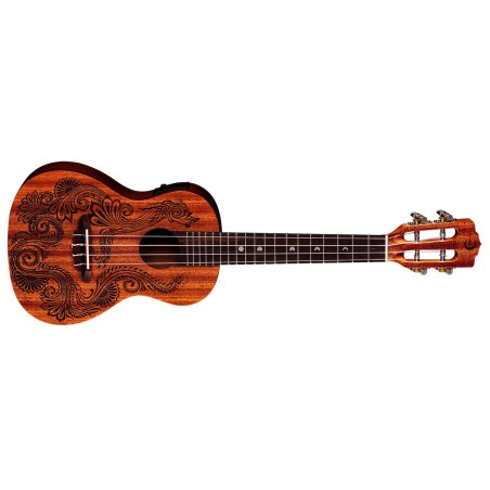 LUNA UKE HENNA DRAGON MAHOGANY CONC W/PRE & BAG