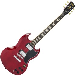 VINTAGE VS6 EL.GUITAR - CHERRY RED 2