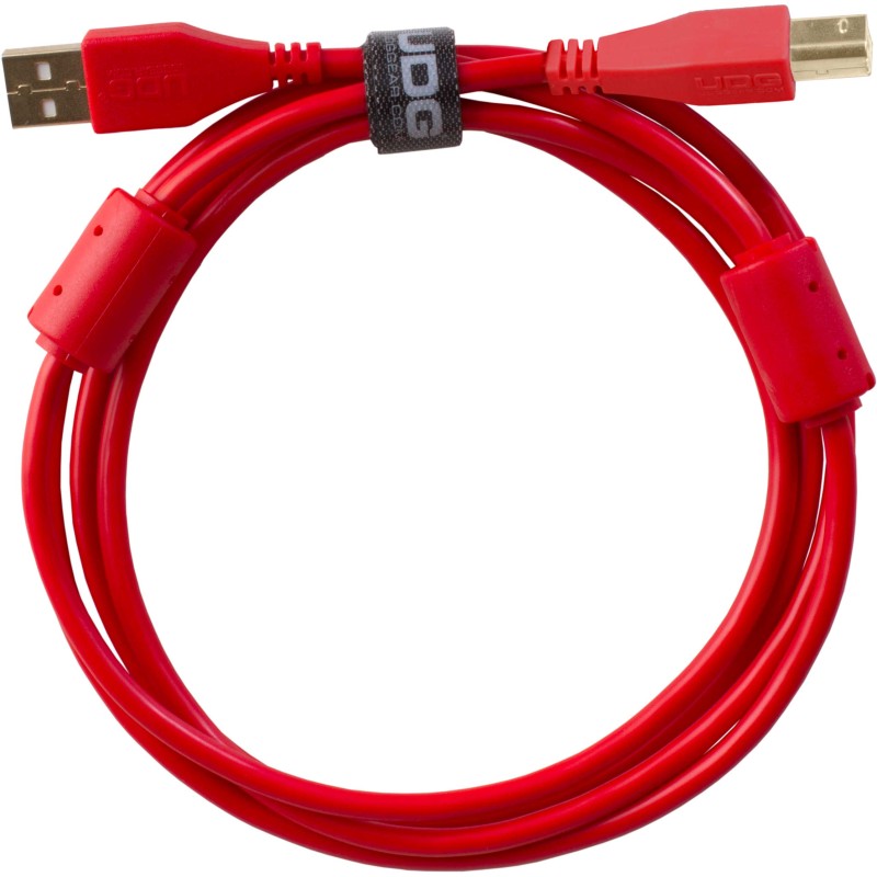 Udg gear U95001RD  - ULTIMATE AUDIO CABLE USB 2.0 A-B RED STRAIGHT 1M