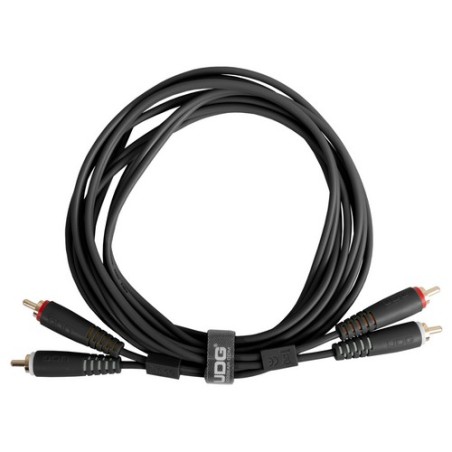 Udg gear U97003BL - ULTIMATE AUDIO CABLE SET RCA-RCA STRAIGHT BLACK