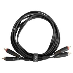 Udg gear U97001BL - ULTIMATE AUDIO CABLE SET RCA-RCA STRAIGHT BLACK