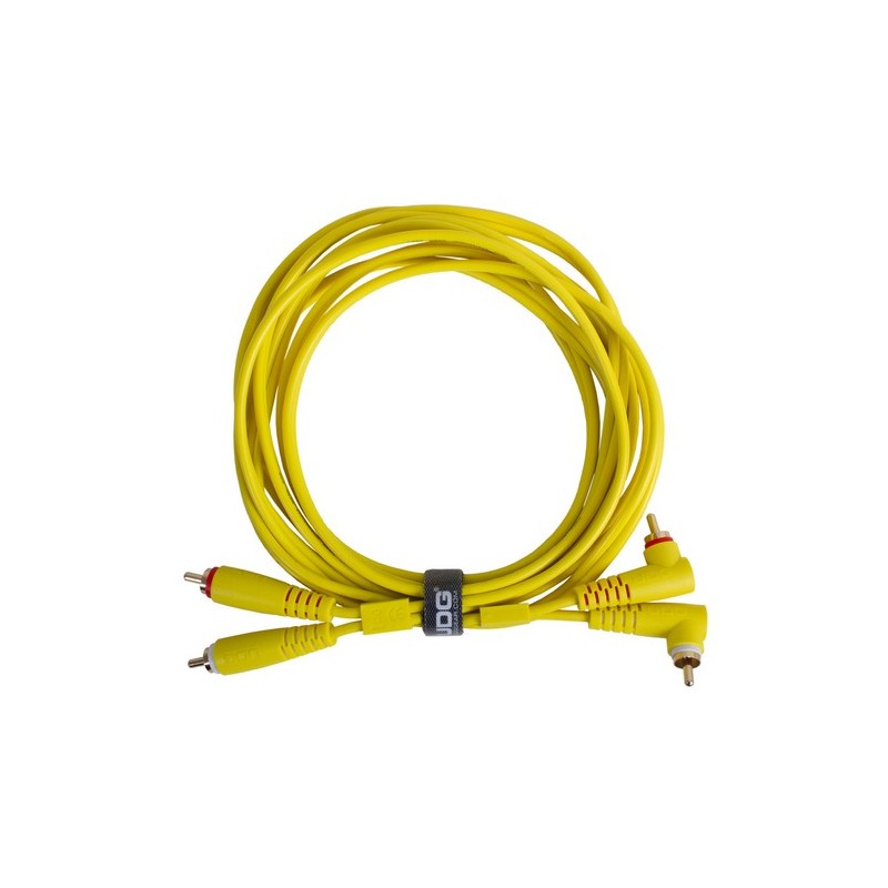 Udg gear U97005YL - ULTIMATE AUDIO CABLE SET RCA STRAIGHT - RCA ANGLED YELLOW