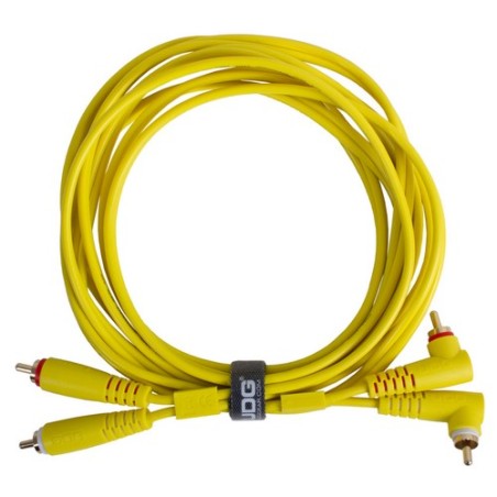 Udg gear U97005YL - ULTIMATE AUDIO CABLE SET RCA STRAIGHT - RCA ANGLED YELLOW