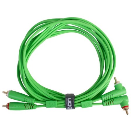 Udg gear U97005GR - ULTIMATE AUDIO CABLE SET RCA STRAIGHT - RCA ANGLED GREEN