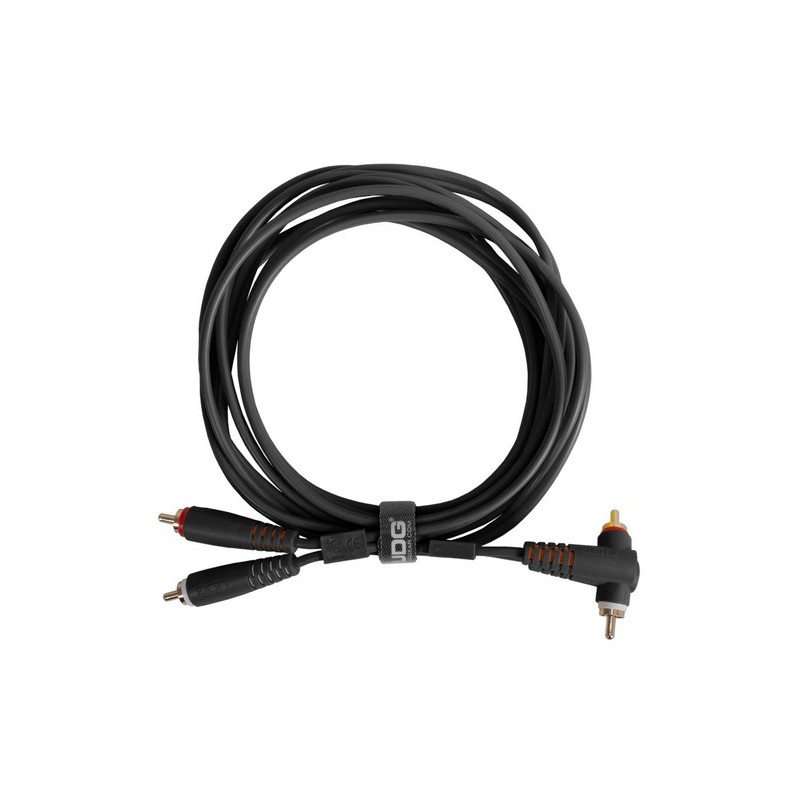 Udg gear U97005BL - ULTIMATE AUDIO CABLE SET RCA STRAIGHT - RCA ANGLED BLACK