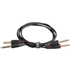 Udg gear U97002BL - ULTIMATE AUDIO CABLE SET JACK - JACK STRAIGHT BLACK