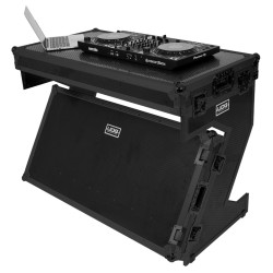 Udg gear U91072BL -ULTIMATE FLIGHT CASE PORTABLE Z-STYLE DJ TABLE BLACK PLUS (WHEELS) 2