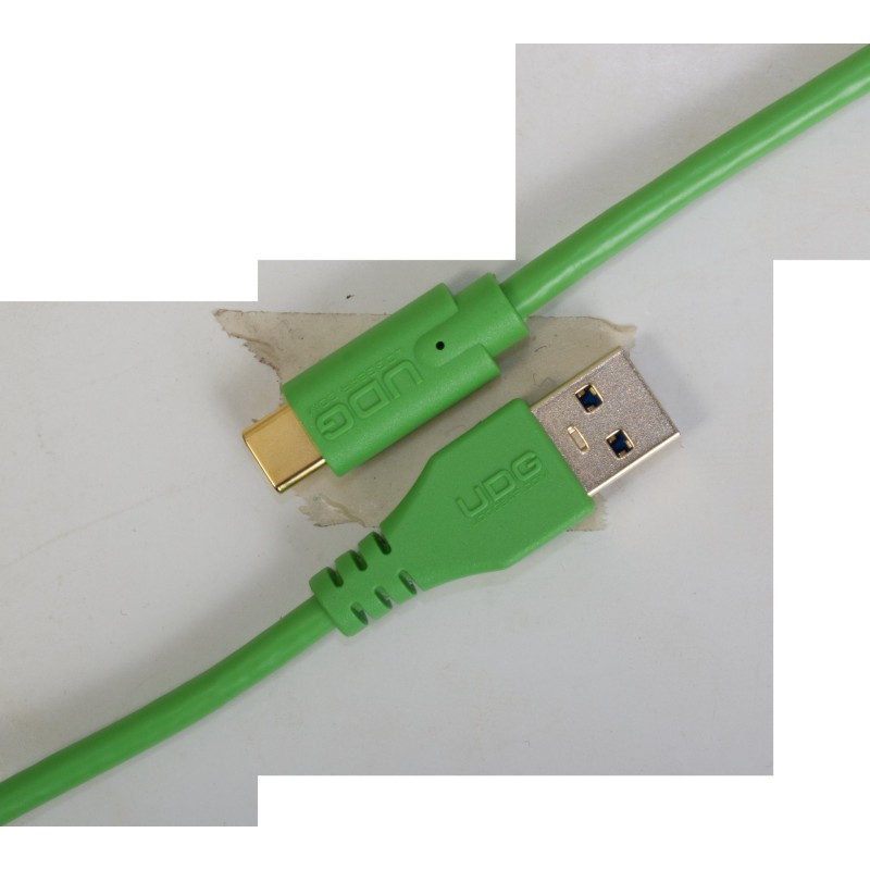 Udg gear U98001GR - ULTIMATE AUDIO CABLE USB 3.0 C-A GREEN STRAIGHT 1,5M