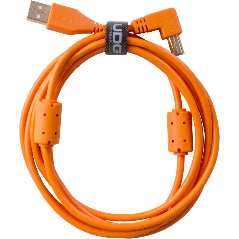 Udg gear U95004OR - ULTIMATE AUDIO CABLE USB 2.0 A-B ORANGE ANGLED 1M