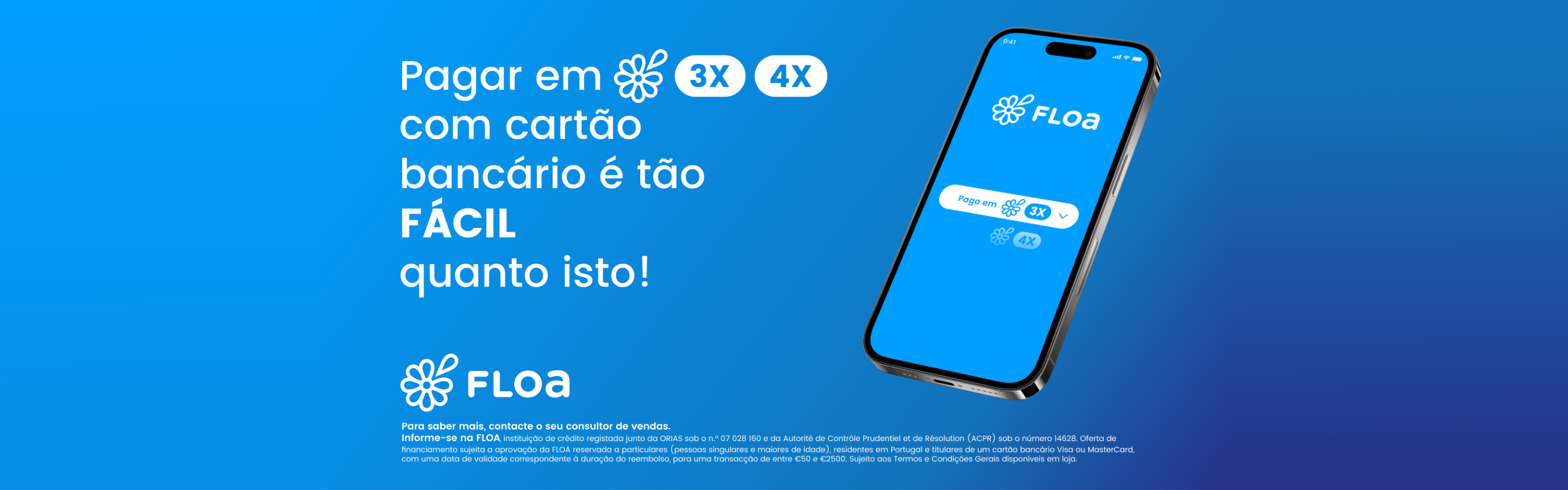 Floa Pague em 3x ou 4x